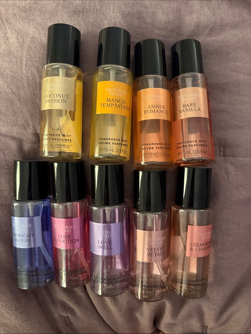 Victoria's Secret Assorted travel size Fragrance Mist -  3 for $25 pick 3